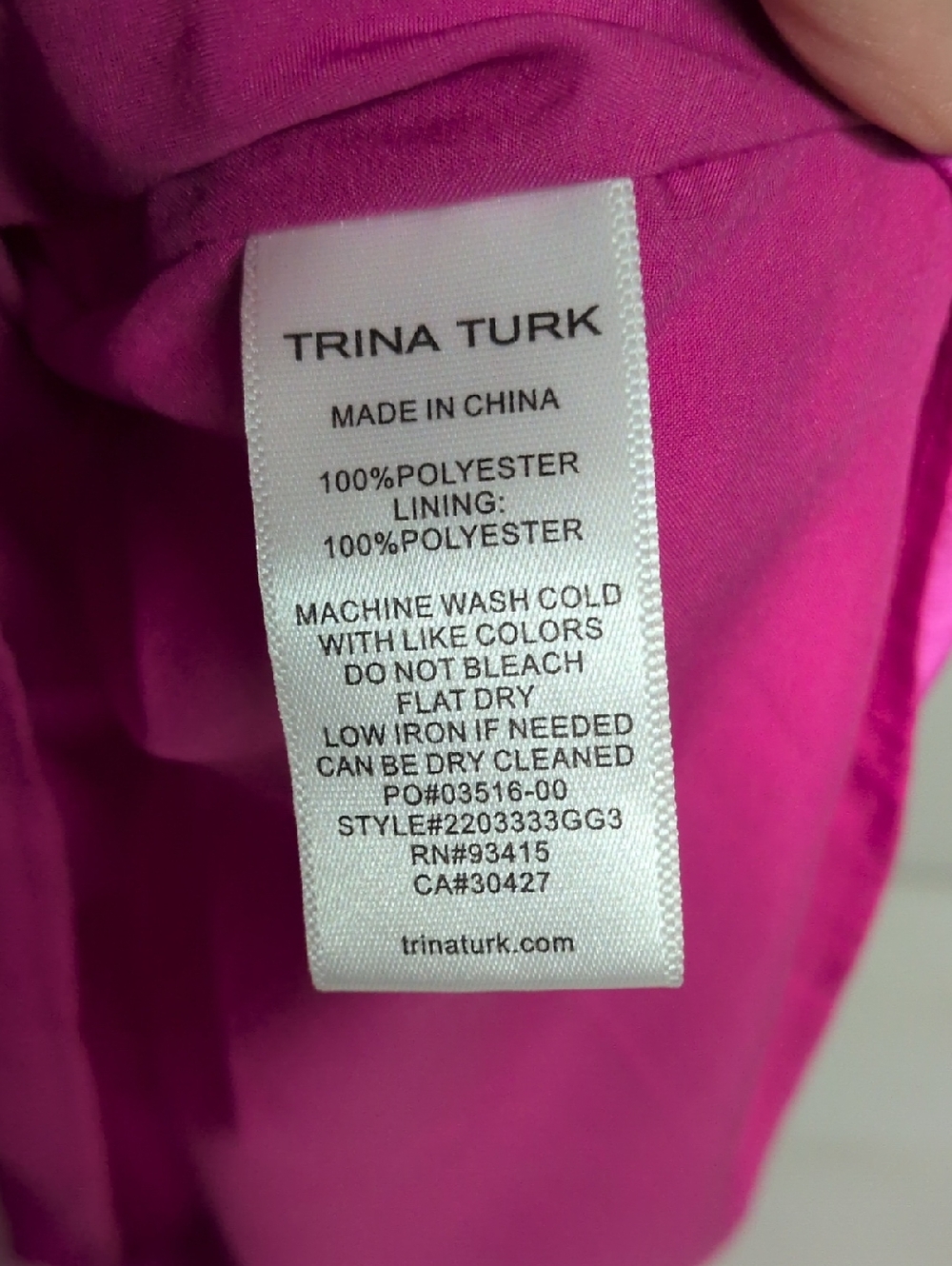 TRINA TURK Havsa Tiered Hot Pink Salamander Mini Dress Size XS, Summer Dress - Picture 7 of 8